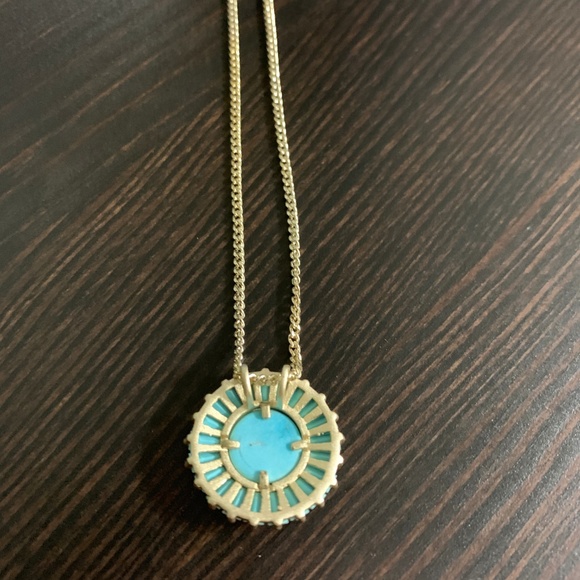 Kendra Scott LUXE Baguette Turquoise Necklace - Picture 3 of 4
